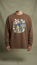 Earth Brown activism slogan tee